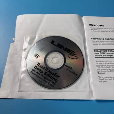 Line 6 POD Pilots Manual, Upgrade Guide And CD-roms! P353 image 2