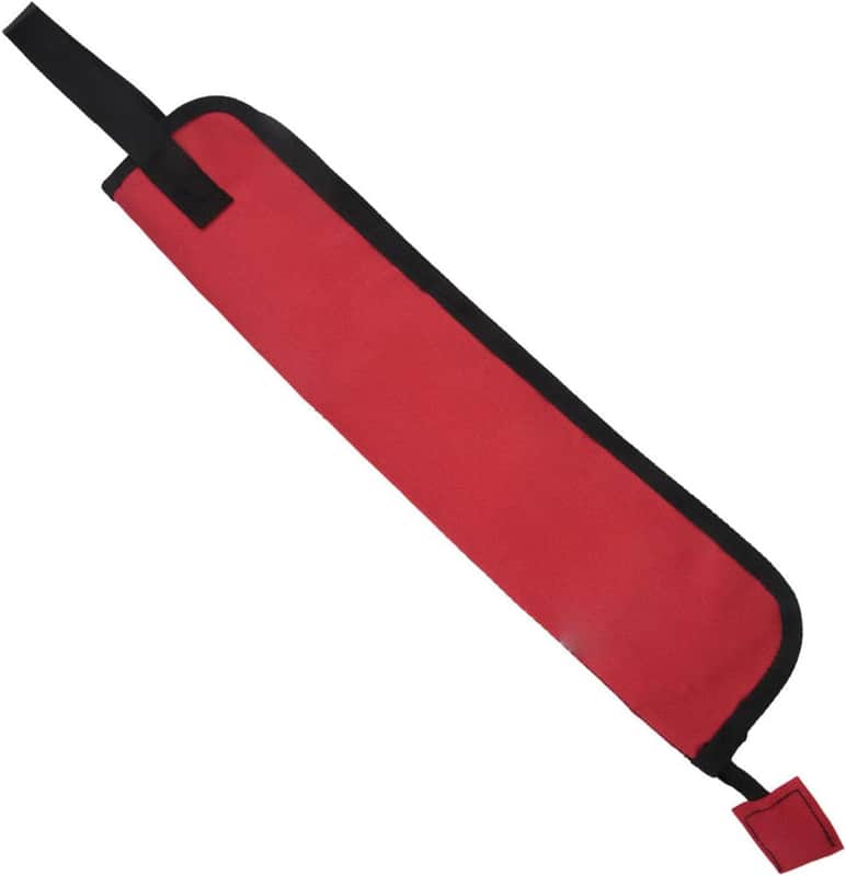 Drum Stick Bag, Hangable Percussion Stick Bag with Carrying Handle, Portable Drumstick Bags, Breathable Oxford Cloth Drum Stick Storage Bags, 18.1x3.9in, Red image 1