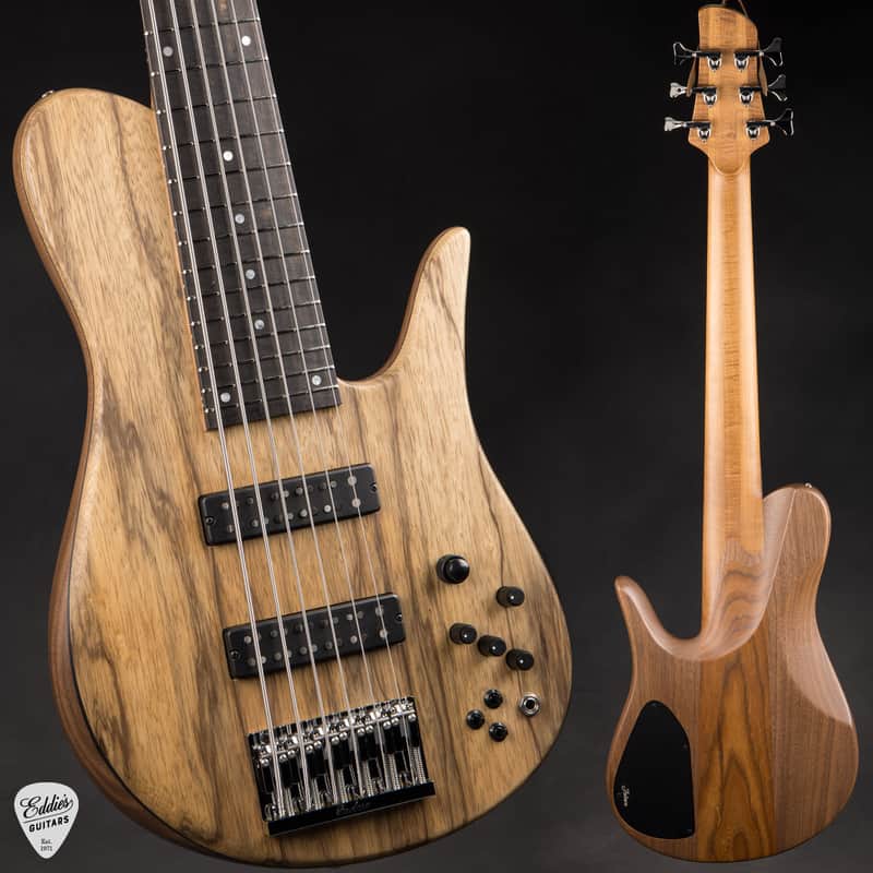 Fodera Imperial 6 Elite - Walnut/Black Limba image 1