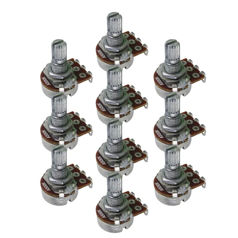 Short Shaft Mini A500K Potentiometers (Set of 10) image 1