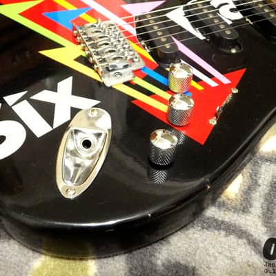 Six Flags Stratocaster Electric Guitar (2000s, Six Flags Logo Finish) image 7