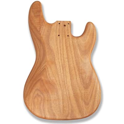 Left-Handed DIY Electric Bass Guitar Kit – PB Style (Unfinished Okoume Body) image 3