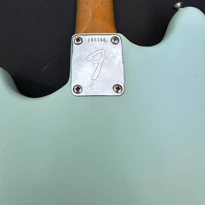 1966 Fender Mustang Guitar -Sonic Blue Refin image 5
