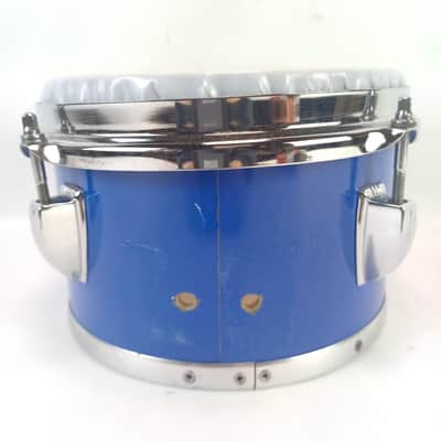 *Ludwig 6x8" Blue Silk Tom/Bongo Drum 6Ply Maple Vintage 70s-80s USA Chrome Rack image 4