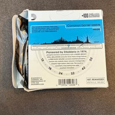 D'Addario EJ16-3D Phosphor Bronze Light Acoustic Guitar Strings (3) 2000 - 2020 - Bronze image 2