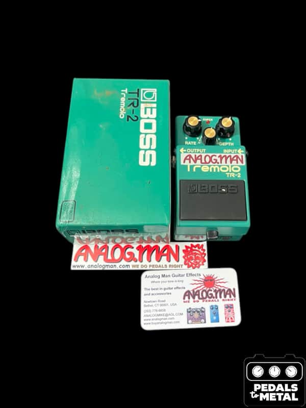 Analogman Boss TR-2 Tremolo with Mod 2010s - Green - X6906 image 1
