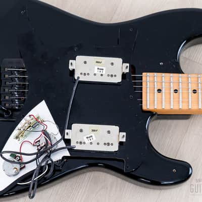 1988 Charvel by Jackson 1A2H Superstrat Black HH w/ Locking Tremolo, Japan image 17