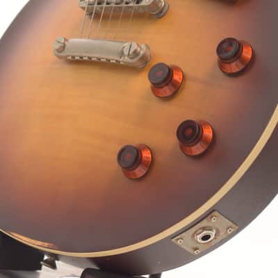 Vintage V100MR-TSB Icon Series Single Cut 2010s - Distressed Tobacco Sunburst image 5