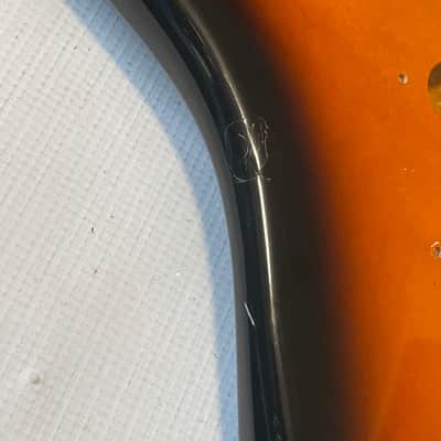 1993 MIM Fender Mexico 3TS Sunburst Stratocaster Guitar Body 6 Post Tremolo image 10