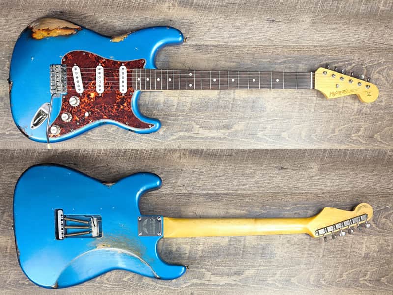 MyDream Partcaster Custom Built -Lake Placid Blue over Sunburst Hepcat L-series image 1