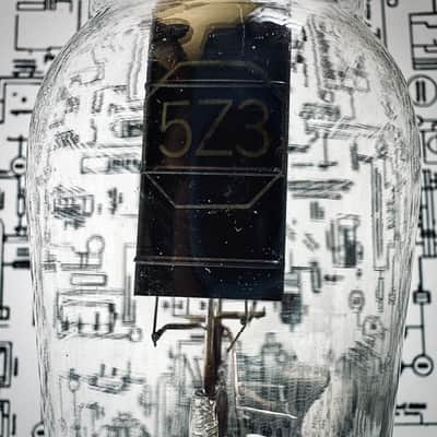 General Electric 5Z3 Rectifier Tube 1949 Black Plates - Tested image 10