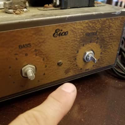 Eico HF-20 mono tube amp hi-fi dual 6L6 with ornamental cage 1959 image 6