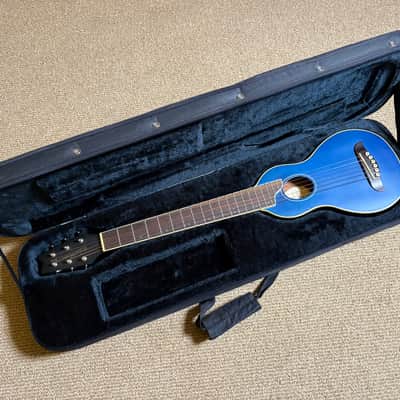 Washburn Rover RO10TBL Travel Acoustic Guitar Trans Blue image 1