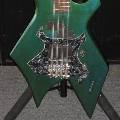 B.C. Rich Warlock 8 String (custom) 1990's Blue-green image 1