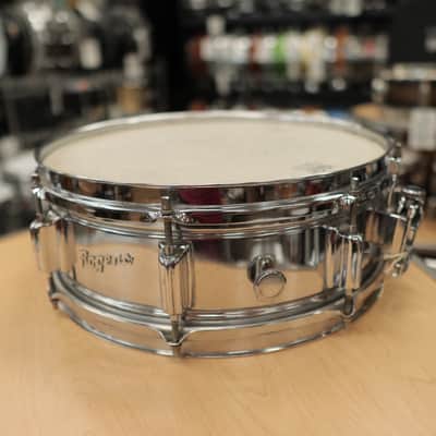 Vintage Rogers 5x14" Fullerton Era Powertone Chrome over Brass Snare Drum image 2
