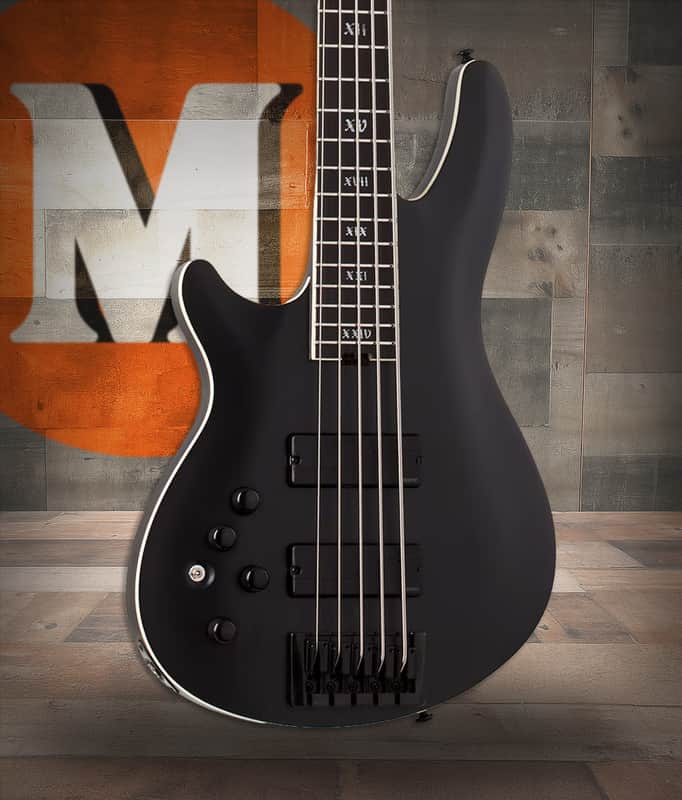 Schecter SLS Evil Twin-5 LH - Satin Black (1397) image 1