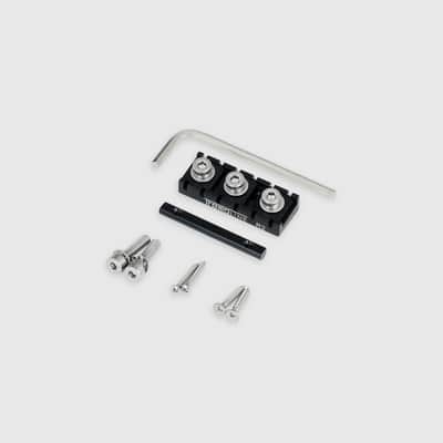 Tremoline FT36T-R2-BS Stainless Steel double locking tremolo + R2 (41.4mm) Locking Nut, Black image 6