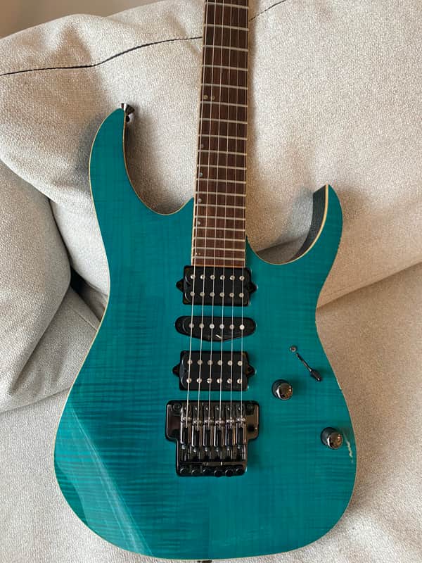 Ibanez RG8570 / JCRG-80-TT J. Custom 2003 - 2004 - Transparent Turquoise image 1