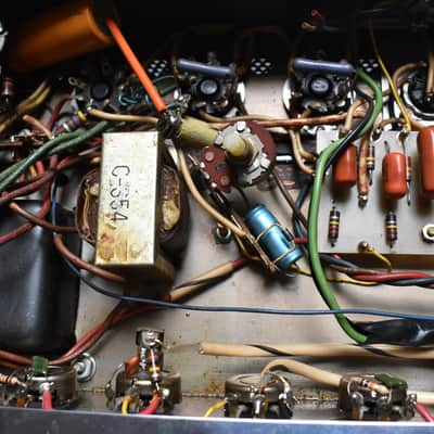 1967 Ampeg B-15N Portaflex Tube Amplifier Flip-Top Modified Black w/ 1x15" Cabinet image 17