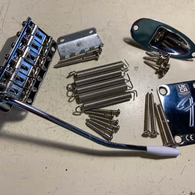 Fender Classic Strat Stratocaster Hardware Trem 2 7/32 Bridge Neck F Plate Vintera image 1