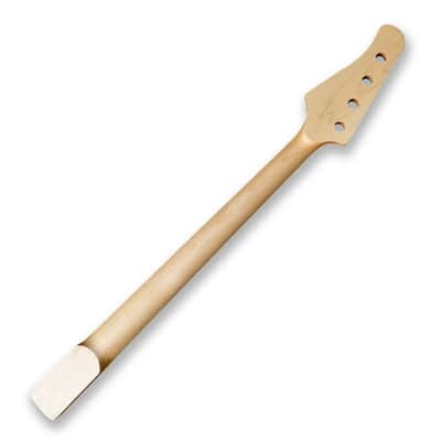 DIY Electric Bass Guitar Kit - Jazz Bass Style (Okoume Body, White Pickguard) image 5