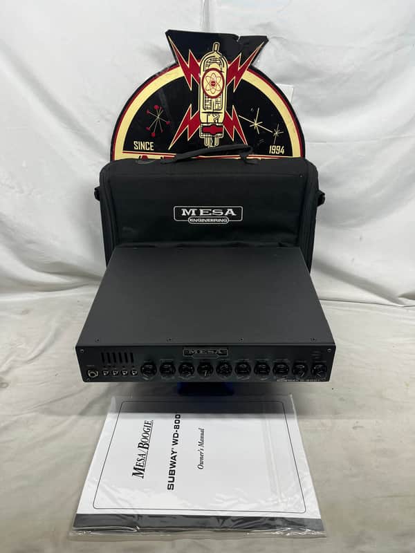 Mesa Boogie Subway D-800 Plus 800-Watt Bass Amp Head with Bag image 1