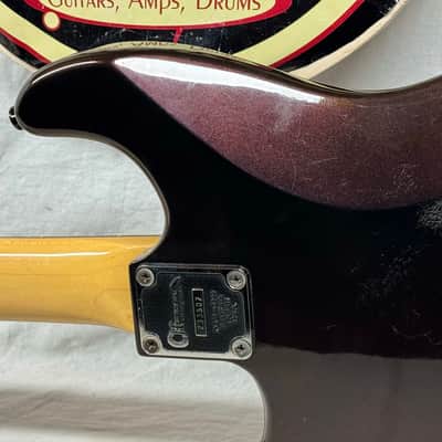 Charvel Model 4 HSS Guitar with Case - MIJ Made In Japan 1980s - Black Cherry image 12