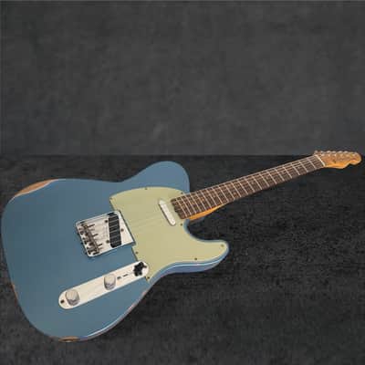 2025 Fender Custom Shop '63 Telecaster Relic – Aged Lake Placid Blue image 4