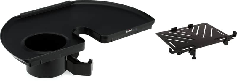Gator Frameworks GFW-MICACCTRAY Microphone Stand Accessory Tray Bundle with On-Stage Stands MSA5000 Laptop Mount Tray image 1