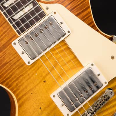 2021 - Gibson Custom Shop Made 2 Measure Murphy Lab '59 Les Paul Standard Murphy Painted Ultra Heavy Aged Honey Lemon Fade image 14