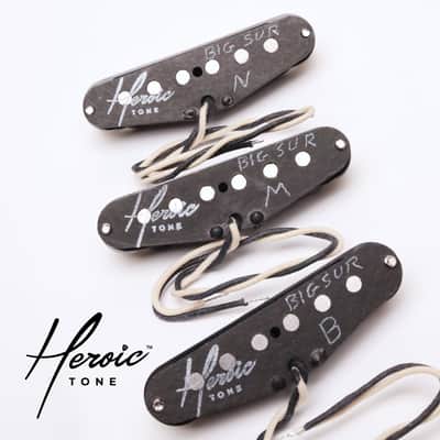 Big Sur vintage tone Stratocaster (strat) pickup Set - White Covers **IN STOCK** image 2