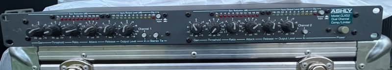 ASHLY  CLX-52 Professional 2 Channel Compressor / Limiter Processor 2007-2010 - Grey image 1