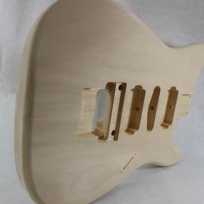 Unfinished Basswood HSH guitar body - fits Fender Strat Stratocaster neck Floyd Rose J943 image 6