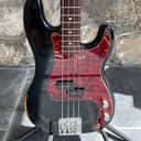2009 Fender Highway One Precision Bass - Black Nitrocellulose Finish w/ Tortoise & Original White Pickguards
