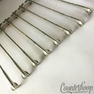 *Leedy 8x Snare/Tom Drum 7" Single-Tension T-Rods+Claws Nickel Vintage 10s USA* image 4