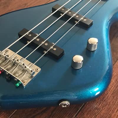 Goldfish Jazzy Blue Fish Lightweight Bass Guitar image 7