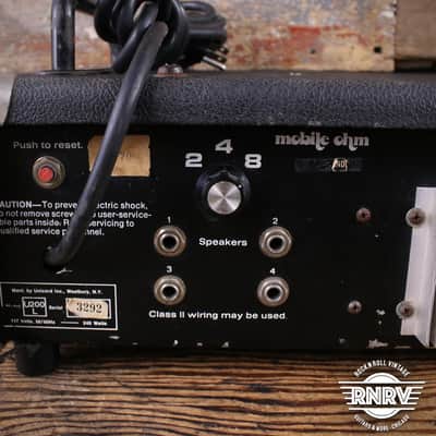 Univox U200L Mobile Ohm 200 watt Guitar Head 70s - Black image 10