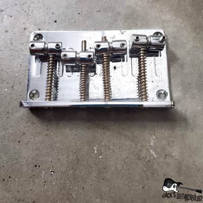 Teisco / Silvertone / Univox / Matsumoku MIJ Lawsuit-Era Bass Bridge (70s/80s, Chrome) image 4