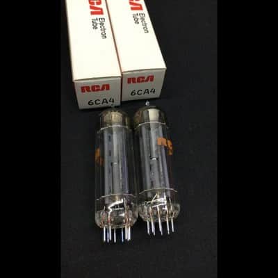 NOS NIB Matched Pair RCA 6CA4 EZ81 Rectifier Audio VACUUM TUBES Tested 9.9619 image 2