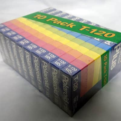 Polaroid Supercolor Plus T-120 VHS Video Cassette Tapes New in Wrap - Lot of 7 image 4