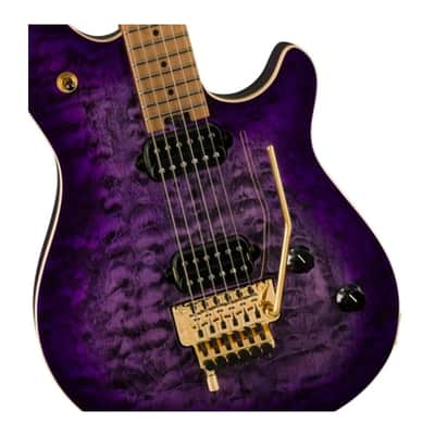 EVH Wolfgang Special QM 6-String Electric Guitar (Right-Handed, Purple Burst) image 8