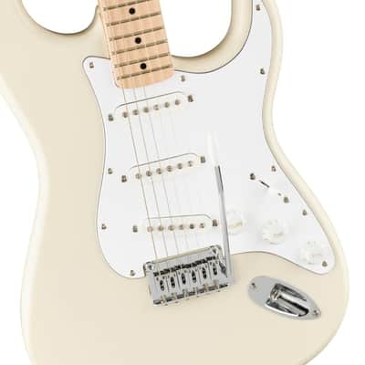 Fender Affinity Series™ Stratocaster®, Maple Fingerboard, Olympic White, 0378002505 Bundle w/12-Pack Guitar Picks and Liquid Audio Polishing Cloth image 5