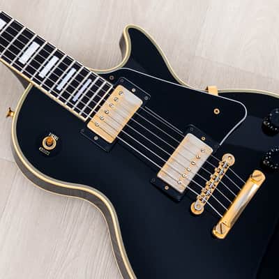 1996 Orville Les Paul Custom Gibson-Licensed '57 Spec Black Beauty w/ Mahogany Top, Japan Fujigen image 7