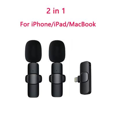 Wireless Lavalier Microphone Portable Audio Video Recording Mini Mic for iPhone Android Live Broadcast Gaming Phone Microfonoe image 1