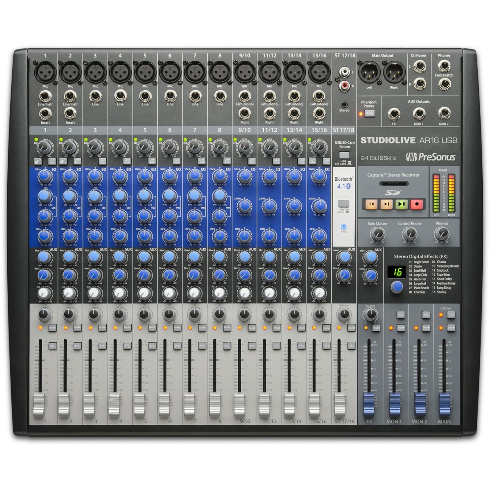 PreSonus StudioLive AR16 Hybrid USB Mixer Interface | Reverb