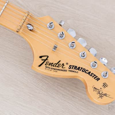 2016 Fender Yngwie Malmsteen Signature Stratocaster Yellow White w/ Seymour Duncan YJM & Tweed Case, Japan MIJ image 4