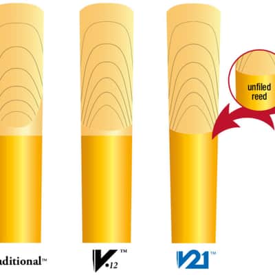 Vandoren V12 Series Eb Clarinet Reeds - Strength 3.5 (Box of 10) image 5