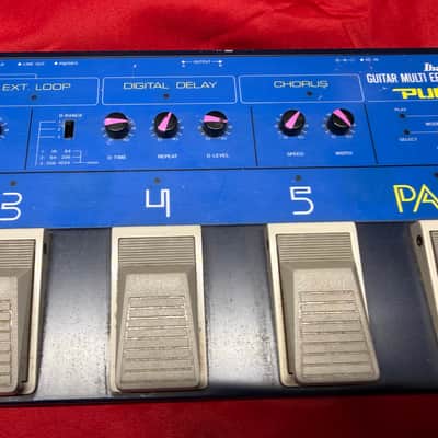 Ibanez PUE5 Guitar Multi-Effect 1980s - Blue image 3