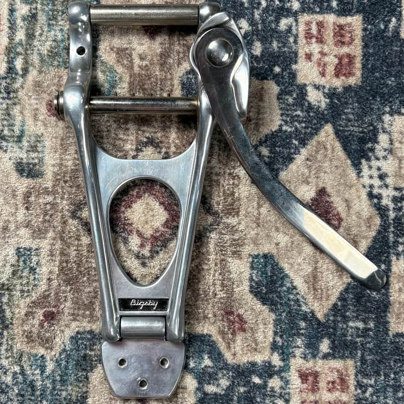 1960s Bigsby B12 Vintage Aluminum Vibrato Tailpiece For Arched Top Electric Guitars! image 1