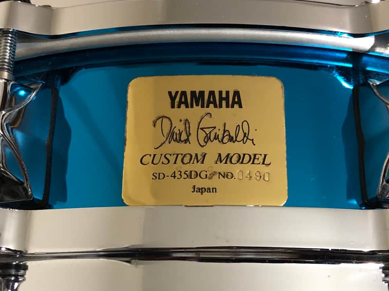 Yamaha David Garibaldi Blue Brass Signature Snare Drum | Reverb